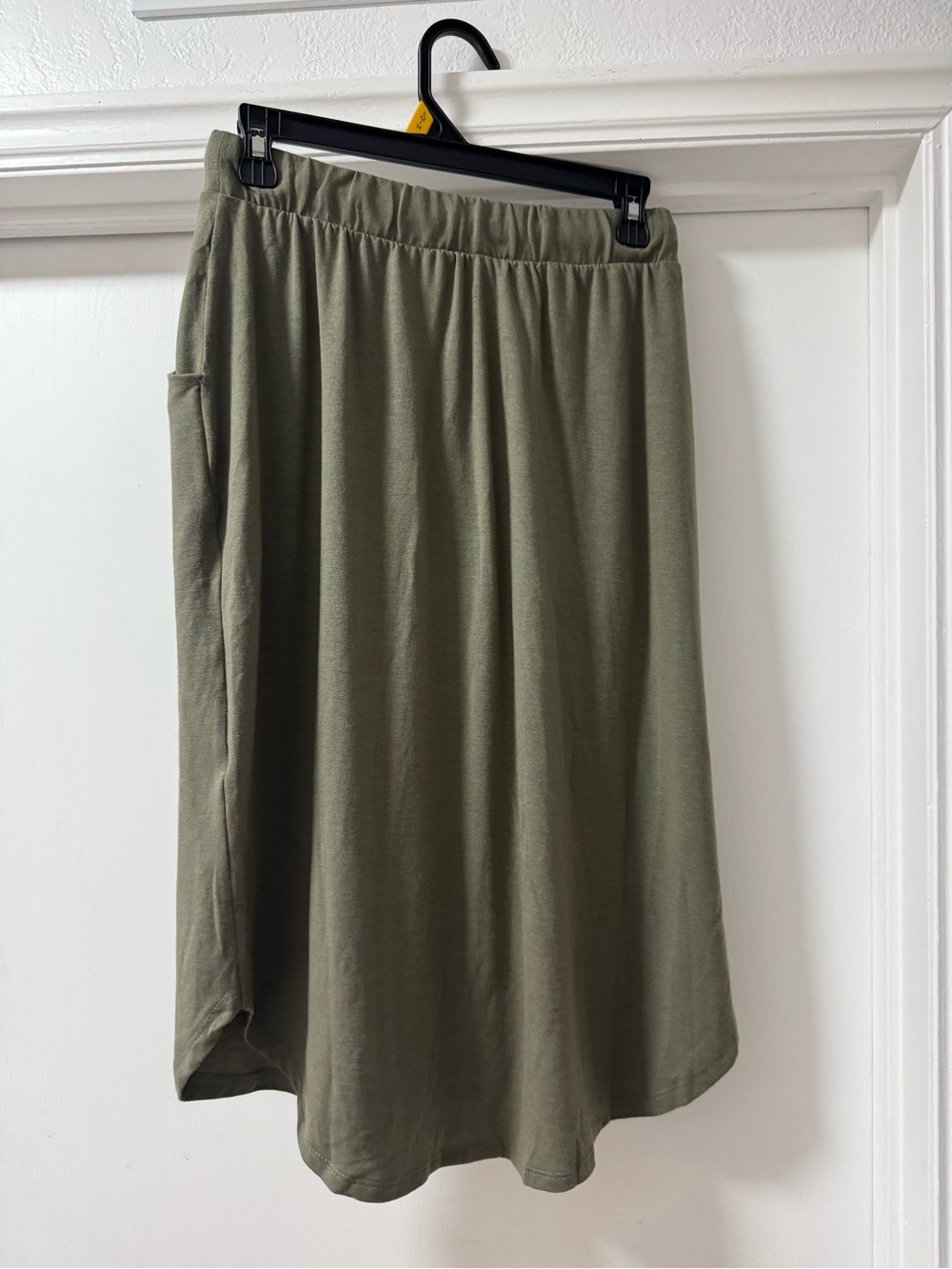 Zenna Women's Olive Green Drawstring Skirt - Picture 2 of 3
